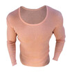 Pure Color Long Sleeved Round Collar Knitwear for Men