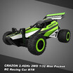 CRAZON 132 Mini Pocket RC Racing Car 24GHz 2WD RTR Buggy RC Stunt Car Toy