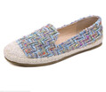 women ballet flat shoes slip on loafers weave round toe espadrilles work outdoor walking casual shoes