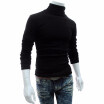 Turtleneck Cotton Plain Long Sleeve Pullover Mens Sweaters