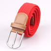 Men And Women Young Student Fashion Casual Weave Canvas Pin Buckle Belt