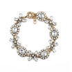 Aiyaya Fashion Elegant Style Waterdrop Snowflake Cushion-cut Cross Chain&Link Bracelets High Quality