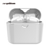 YOBBOM true wireless Bluetooth headset idol Bluetooth 50 mini ultra small invisible sports car business earphones music running headset mobile phone universal version white