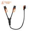 Baoer Xingke computer host display one minute two power cord 90 degrees three plug to 180 degrees one support two words tail black orange 5 meters 3PG-MP00001 MPFB0050