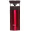 Green beads lvzhu 300ml double vacuum insulated tea cups edible grade 304 stainless steel material leakproof control tea concentration filtration business office water cup K1583 bright red