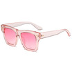 SHAUNA Retro Women Square Sunglasses Brand Designer Fashion Nail Decoration Ladies Pink Gradient Shades