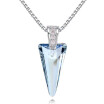 Classic Geometric Shaped Necklaces Pendants Crystal From Swa Elements Women Necklace Gift For Birthday Wedding White Gold Plated 2