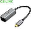 CE-LINK Type-C to RJ45 wired network card Gigabit adapter Apple macbook network cable interface converter gray 01 m 4549