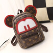 New Mickey Old Flower Mini Bags for Women 2018 Ladies Bag Simple Fashion Small Backpack Student Bag Travel Mochila
