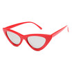 SHAUNA Popular Women Cat Eye Sunglasses Fashion Ladies Red Frame TintedClear Lens Shades UV400