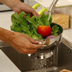 Ou Runzhe drain baskets thick stainless steel multi-purpose storage shelves 1 set of three