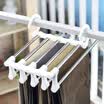 Dry qianyue stainless steel multi-purpose multifunctional five-in-one pants rack hanger home creative storage rack pants shelf multi-layer telescopic hanger
