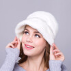 Autumn&winter female street fashion warm hat natural mink fur size adjustable hand-made 2018 new discount free shipping