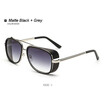 SHAUNA Cheaper Iron Man 3 Matsuda Sunglasses Men Square Sun Glasses Brand Designer Women Punk Sunglass Oculos Masculino Gafas