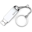 Banq F30 64GB USB30 high speed U disk all metal car U disk big steel ring hanging chain version bright silver