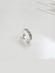 ONICE 925 Sterling Silver Rings Features Merci Chain WQJ031
