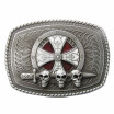 New Vintage Enamel Celtic Shield Skull Sword Belt Buckle Gurtelschnalle Boucle de ceinture