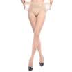 Langsha stockings female thin large wide body core silk silk feel double plus crotch pantyhose 6 double color plus size code