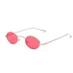 SHAUNA Fashion Women Oval Sunglasses Popular Small Metal Frame Men Red Lens Shades UV400