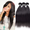 7A Peruvian Virgin Straight Hair 3 Bundles Straight Hair Weave Extensions Unprocessed Human Hair Bundles 1B Color