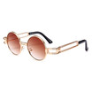 SHAUNA New Hollow Out Metal Legs Classic Punk Style Women Round Sunglasses Fashion Men Red Tinted Lens Shades UV400