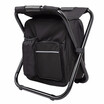 Folding Chair Portable Fishing Stool with Ice Pack Insulation Bag Folding design with double shoulder straps double PVC