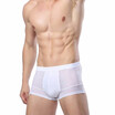 Mens Bamboo Fiber Boxer Underwear Comfortable Breathable Sexy Perspective Mens Underwear