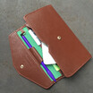 New Long Style Korean Lady Purse Korean Envelope Multifunction Passport Bag with Large Screen Mobile Phone Bag