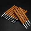 Handmade Woodcut Knife Multi-purpose Chisel 12PCS