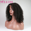 MEIEM Lace Front Human Hair Wigs For Women Kinky Curly Natural Black Brazilian Remy Hair Lace Wigs With Baby Hair Pre Plucked