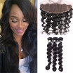 Amazing Star Loose Wave with Closure Indian Virgin Hair Loose Wave Bundles with Frontal Loose Wave with 13x4 Pre Plucketd Frontal