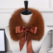 2018 the new hot selling fox fur collar the natural fox fur collar the real fur collar child the winter fur scarf ribbon