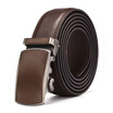 XHtang Mens Belt Autolock Honorable Leather Ratchet Belt Automatic Buckle Belt Strap Suit Belt Jeans Gift