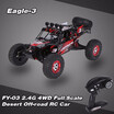 Professioanl RC Truck Original FEIYUE FY-03 EAGLE-3 112 4WD 24G Full Scale Desert Off-road RC CarPSSurprise price for Black Da