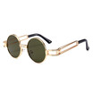 SHAUNA New Hollow Out Metal Legs Classic Punk Style Women Round Sunglasses Fashion Men Red Tinted Lens Shades UV400