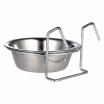 Practical Stainless Steel Hanging Pet Dog Cat Cage Bowl Kennel Coop Cup Bowl for Dog Bird Rabbit SML