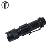 WH Mini Zoomable Waterproof LED Flashlight Portable high bright 1200lm convoy flashlight adjustable torchlight for outdoor sport