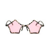 SHAUNA Unique Pentagram Glasses Women Star Sharp Sunglasses Fashion Men Leopard Shades UV400