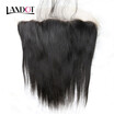 Lace Frontal Closure Indian Straight Virgin Hair Closure Ear to Ear Size 13x4 Indian Remy Human Hair Swiss Closures Natural Color