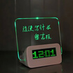 DIY message board clock LED multi-function alarm clock to send his girlfriend to send children birthday gift graduation gift A green
