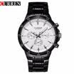 curren hombres reloj blackcat cuarzo analógico reloj masculino curren moda reloj pulsera hombres caliente nuevo con etiquetas 8063