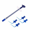 Dental Irrigation Syringe with 10 Pieces Rinse Tips Teeth Whitening Flexible Composite Resin Rinse Tip Endo