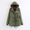 2018 winter new arrival womens hooded long large size cotton-padded coat