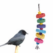 Parrot Toys Hanging Chew Bite Swing Foraging Toys with Bell for Bird Cage Accessories Towel Gourd