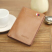 Mens wallet old man leather leisure business short multi-functional thin wallet wallet