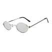 SHAUNA Trending Women Small Oval Sunglasses Candy Colors Fashion Men Clear Red Lens Shades UV400