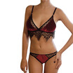 Sexy Women Lace Floral Bralette Push Up Bra G-string Set Lingerie Sleepwear Gift