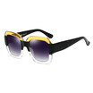SHAUNA Oversize Pearl Effect Mixed Colors Shining Frame Women Square Sunglasses Fashion Men Gradient Lens Shades UV400