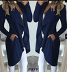 New fashion Womens PLUS SIZE Pure color coat for women