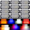 4pcs trucks truck side lights motorcycle pickups flashing lights strobe lights warning light high power ultra-thin